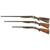 Image 2 : Three Stevens Double Barrel Shotguns -A) Stevens Model 5000 16 Gauge Shotgun