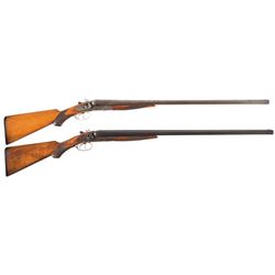 Two Stevens Double Barrel Hammer Shotguns -A) Stevens Model 270 Shotgun