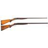 Image 1 : Two Stevens Double Barrel Hammer Shotguns -A) Stevens Model 270 Shotgun