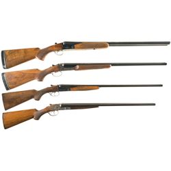 Four Double Barrel Hammerless Shotguns -A) Browning BSS Shotgun