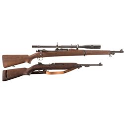 Two U.S. Long Guns -A) U.S. Springfield Model 1903 Bolt Action Rifle with Unertl Scope