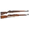 Image 1 : Two U.S. Military Rifles -A) U.S. Winchester M1 Garand Semi-Automatic Rifle