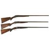 Image 1 : Three Sporting Double Barrel Shotguns -A) Remington Model 1889 Shotgun