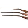 Image 2 : Three Double Barrel Shotguns -A) A.J. Aubrey Hammerless Shotgun