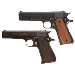Two Semi-Automatic Pistols -A) Colt Commercial Government Model Pistol