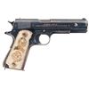 Image 2 : U.S. Army Colt Model 1911 Semi-Automatic Pistol with Mexican Markings and Ornate Grips