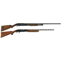 Two Sporting Slide Action Shotguns -A) Winchester Model 12 Takedown Shotgun
