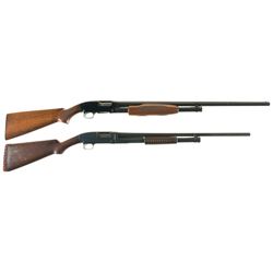 Two Winchester Model 12 Slide Action Shotguns -A) Winchester Model 12 16 Gauge Shotgun