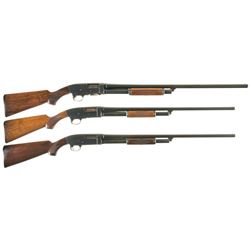 Three Stevens Slide Action Shotguns -A) Stevens Model 620 Shotgun