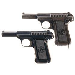 Two Savage Semi-Automatic Pistols -A) Savage Model 1907 Pistol