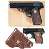 Image 1 : Collector's Lot of Two Colt Semi-Automatic Pistols -A) Colt Model 1908 Pocket Hammerless Pistol