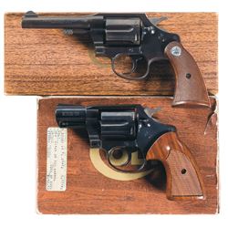 Two Colt Double Action Revolvers with Boxes -A) Colt Police Positive Special Revolver