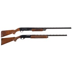 Two Sporting Shotguns -A) Engraved Ithaca Model 37 Ducks Unlimited 40th Anniversary Edition Slide Ac