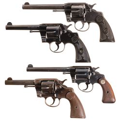 Collector's Lot of Four Colt Double Action Revolvers -A) Colt New Army & Navy Commercial Revolver