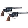Image 2 : Two Colt Double Action Revolvers -A) Colt Official Police Heavy Barrel Revolver
