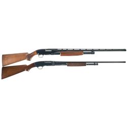 Two Winchester Slide Action Shotguns -A) Winchester Model 12 Shotgun