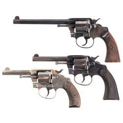 Three Colt Double Action Revolvers -A) Colt Police Positive Revolver