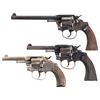 Image 1 : Three Colt Double Action Revolvers -A) Colt Police Positive Revolver