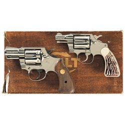 Collector's Lot of Two Colt Snub Nose Double Action Revolvers -A) Colt Detective Special Revolver