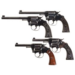 Collector's Lot of Four Colt Police Positive Double Action Revolvers -A) Colt Police Positive Target