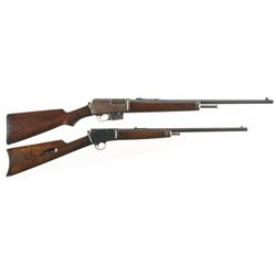 Two Winchester Semi-Automatic Rifles -A) Winchester Model 1905 Rifle