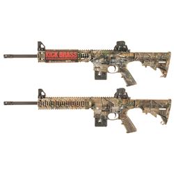 Two Smith & Wesson Semi-Automatic Carbines with Soft Cases -A) S&W M&P 15-22 Carbine