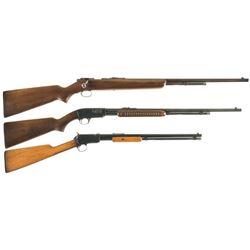 Three Winchester Sporting Rifles -A) Winchester Model 72 Bolt Action Rifle