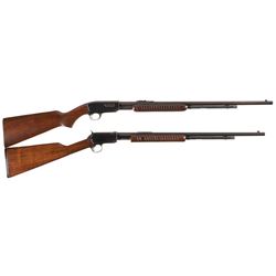 Two Winchester Slide Action Rifles -A) Winchester Model 61 Rifle