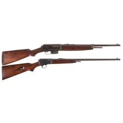 Collector's Lot of Two Winchester Semi-Automatic Rifles -A) Winchester Model 1910 Rifle