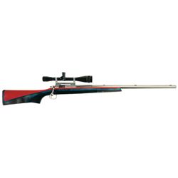 Lawton Machine LLC Model 7500 Bench Rest Bolt Action Rifle in 8x47mm with Scope
