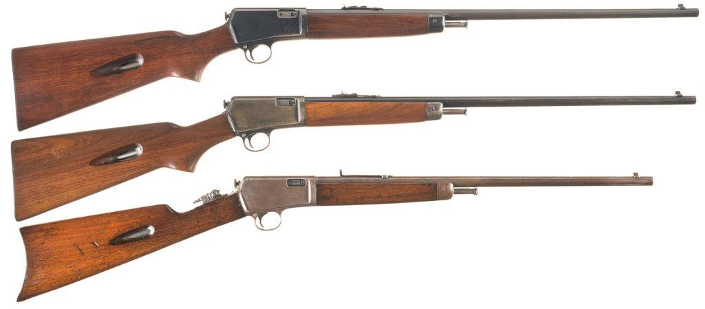 Three Winchester Semi-Automatic Rifles -A) Winchester Model 63 Rifle