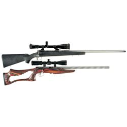 Two Scoped Bolt Action Sporting Rifles -A) Savage Model 112 Rifle