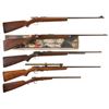 Image 1 : Collector's Lot of Five Winchester Bolt Action Long Guns -A) Winchester Model 68 Single Shot Rifle