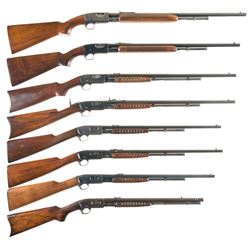 Eight Remington Slide Action Rifles -A) Remington Model 121 Fieldmaster Rifle