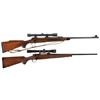 Image 1 : Two American Bolt Action Rifles with Scopes -A) Remington Model 700 Rifle