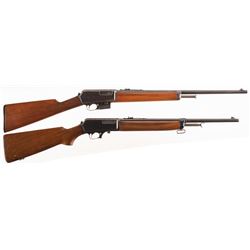 Two Winchester Semi-Automatic Rifles -A) Winchester Model 1905 Rifle