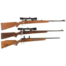 Three Bolt Action Rifles -A) J.C. Higgins Model 50 Rifle with Scope