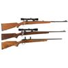Image 1 : Three Bolt Action Rifles -A) J.C. Higgins Model 50 Rifle with Scope