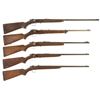Image 1 : Five Winchester Bolt Action Sporting Rifles -A) Winchester Model 60A Single Shot Rifle