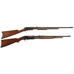 Two Slide Action Rifles -A) Marlin Model 27-S Rifle