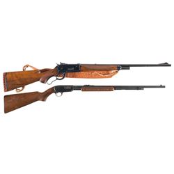 Two Winchester Sporting Rifles -A) Pre-War Winchester Model 71 Deluxe Rifle