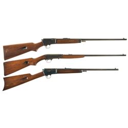 Three Sporting Semi-Automatic Rifles -A) Winchester Model 63 Rifle