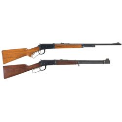 Two Winchester Lever Action Long Guns -A) Winchester Model 64 Rifle
