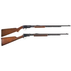 Two Winchester Slide Action Rifles -A) Winchester Model 61 Rifle