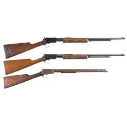 Three Winchester Slide Action Rifles -A) Winchester Model 62A Rifle