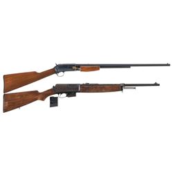 Two Sporting Rifles -A) Colt Lightning Small Frame Slide Action Rifle