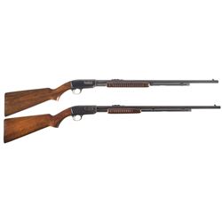 Two Winchester Model 61 Slide Action Rifles -A) Winchester Model 61 Rifle