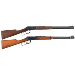 Two Winchester Model 94 Lever Action Carbines -A) Pre-64 Winchester Model 94 Carbine