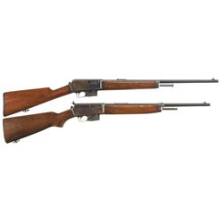 Two Early Production Winchester Semi-Automatic Rifles -A) First Year Production Winchester Model 190