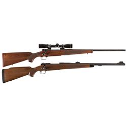 Two Winchester Bolt Action Rifles -A) Winchester Model 70 XTR Featherweight Rifle with Scope
